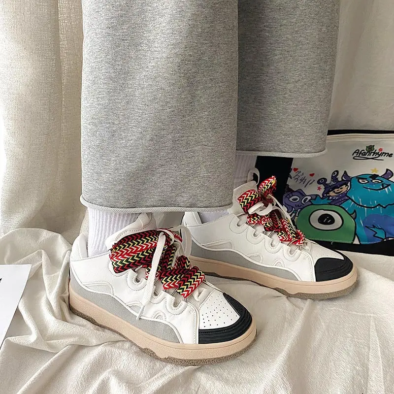 New Fashion Superstar Pink Sneakers Women Comfort Platform Women's Designer Sneakers Color Lace Cute Casual Board Shoes Women