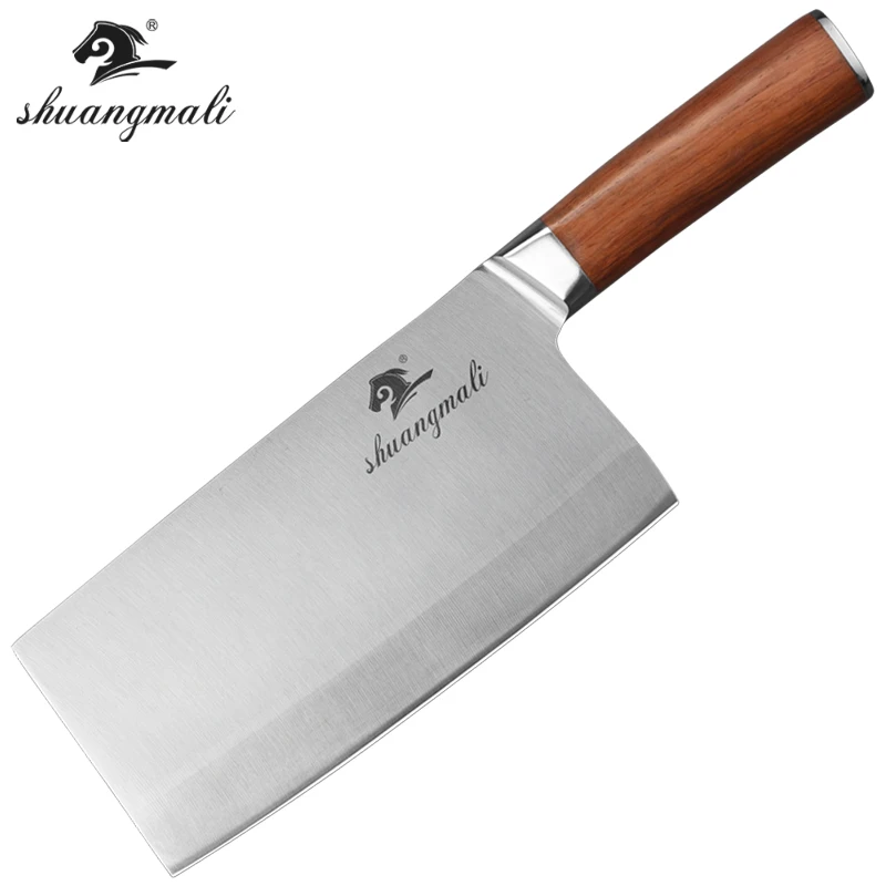 

8 inch Chinese Kitchen Knife 5CR15MOV Steel China Utility Chef Kitchen Knife Family Gift Cook Cleaver Vegetable Chopping Knives