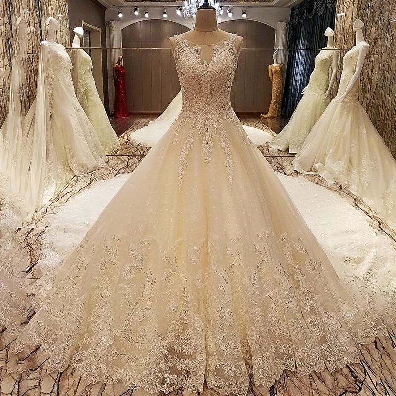 LS79210 свадебное платье с кружевомсексуальное 2018 см. Корыто без рукавов бальное