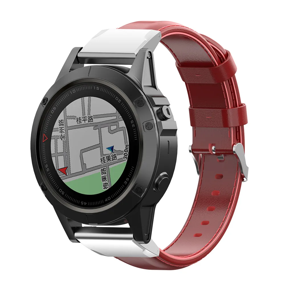 20 мм масло воск кожаный браслет ремешок для смарт часов Garmin Fenix 6S 5S плюс Смарт часы