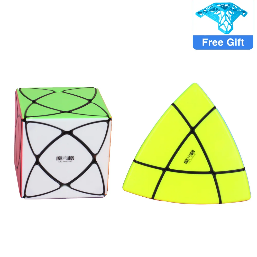 

QiYi Super IVY Speed Cube MoFangGe Corner Mastermorphix Cube Triangle Pyramid Magic Cube Gear Shape Educational Toys Puzzle