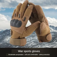 military tactical full finger men gloves touch screen paintball airsoft hard knuckle outdoor climbing riding army combat gloves