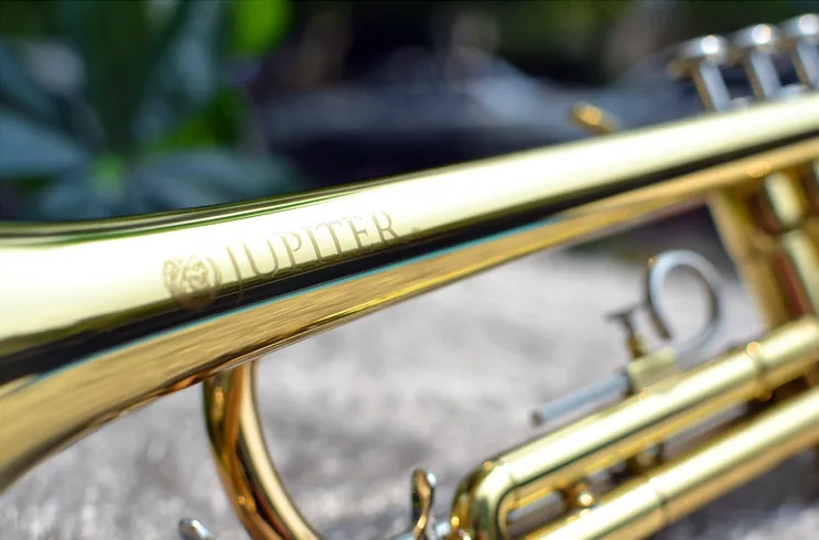 Бесплатная доставка Юпитер Φ Bb труба инструмент Высококачественная латунная