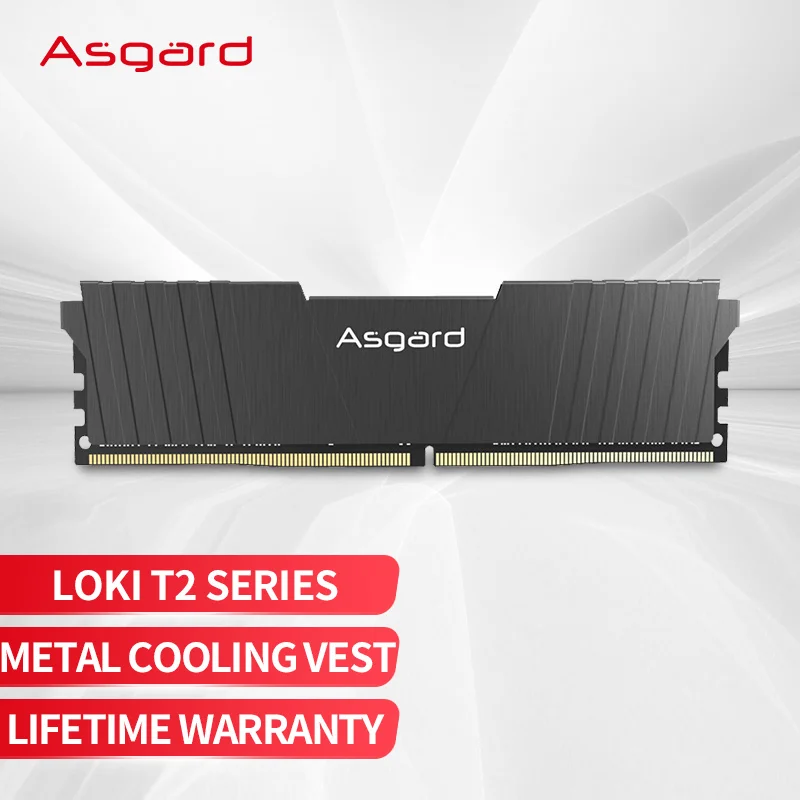 asgard loki ddr4 ram 8gb 16gb 8gbx2 2666mhz 3000mhz t2 series support desktop pc memory with metal cooling vest free global shipping