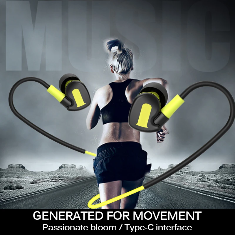 Кабель с разъемом USB типа C наушники проводные контрольной коробкой микрофон для