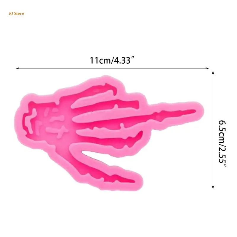 

Keychain Epoxy Resin Mold Jewellery Necklace Pendant Silicone Mould DIY Crafts Polymer Clay Casting Tools