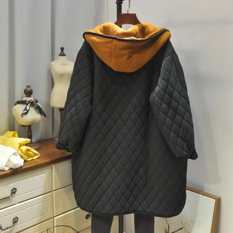 Зимняя Женская Толстая теплая парка с подкладкой длинное пальто повседневная