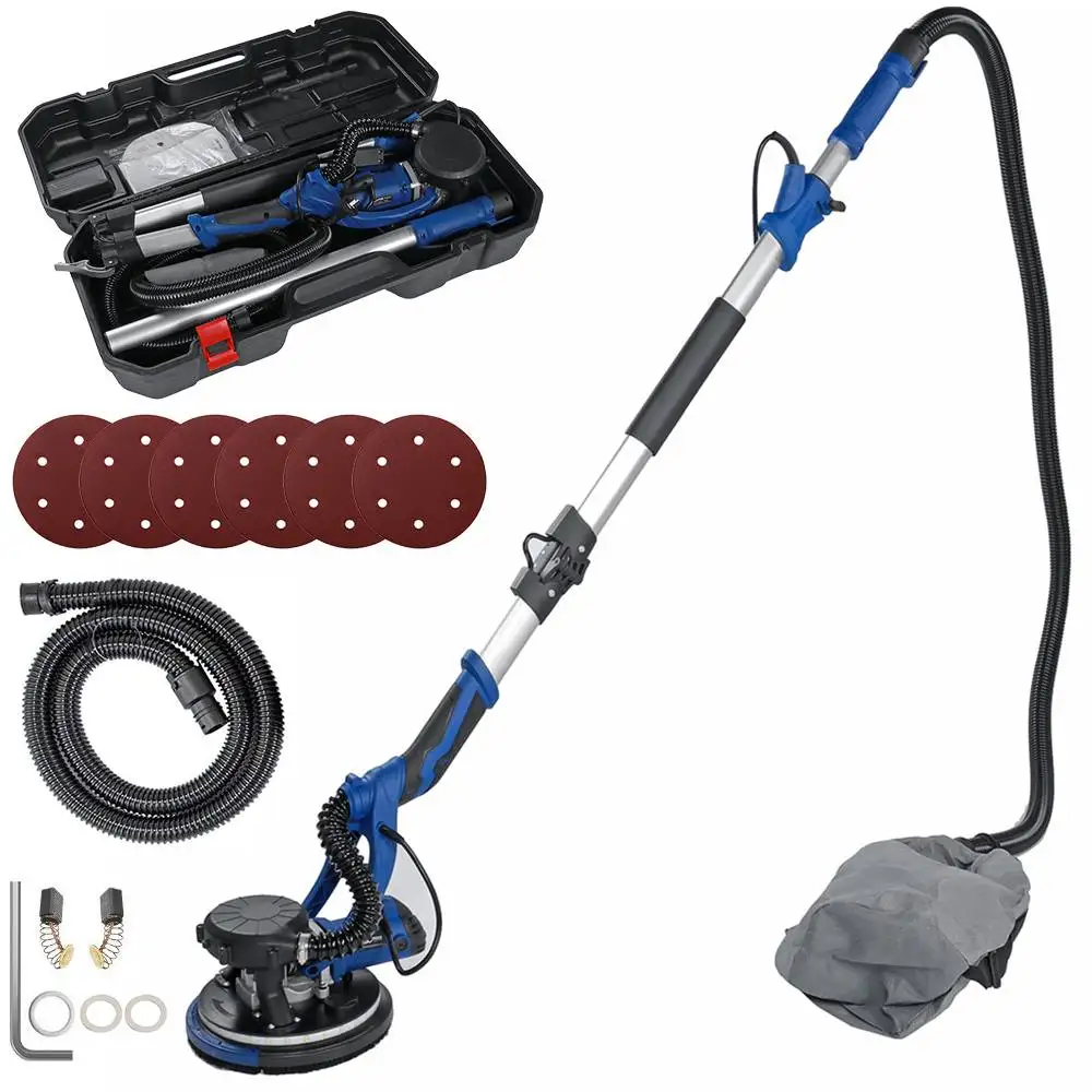 

LED Drywall Sander Machine Dust-free Self-absorption Wall Sandpaper Sanding Machine Double Row Encryption brushes Angle Polisher