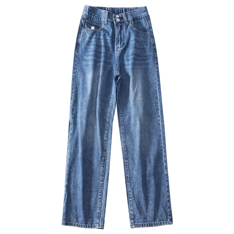 Широкие брюки мягкие летние свободные модные тонкие джинсы женские
