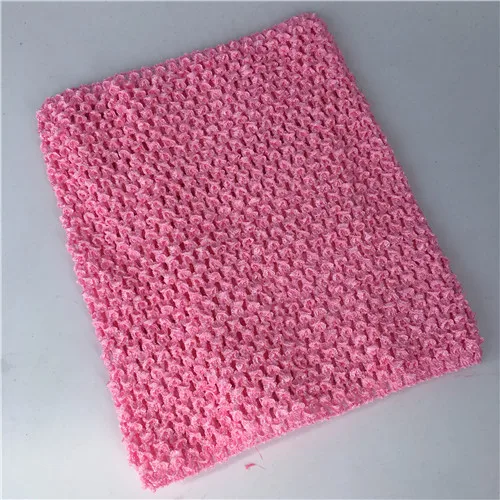 Pink 1 шт., 20x23 см, вязаные крючком топы, сделай сам, фатиновая катушка, вязаная эластичная ткань, вязаная крючком на груди, пачка, подарки, повязки на голову, юбка, Швейные аксессуары - Цвет: Pink