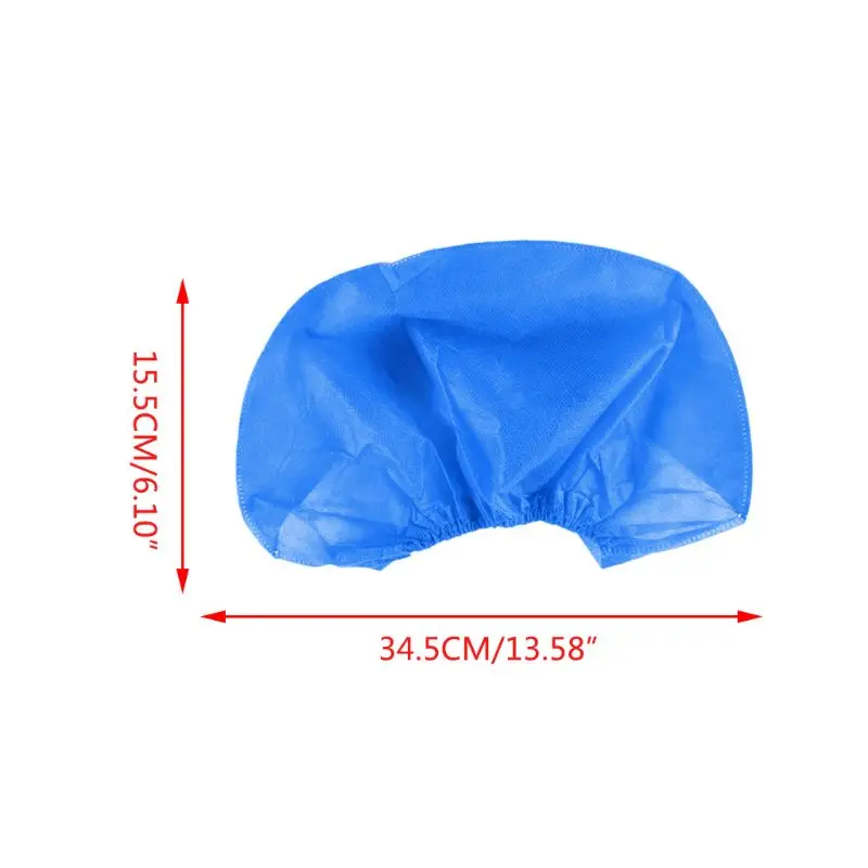 

10Pcs/Set Disposable Non-Woven Bouffant Dust-Free Work Head Cover Elastic Anti-Static Round Top Doctor Nurse Salon SPA Hair