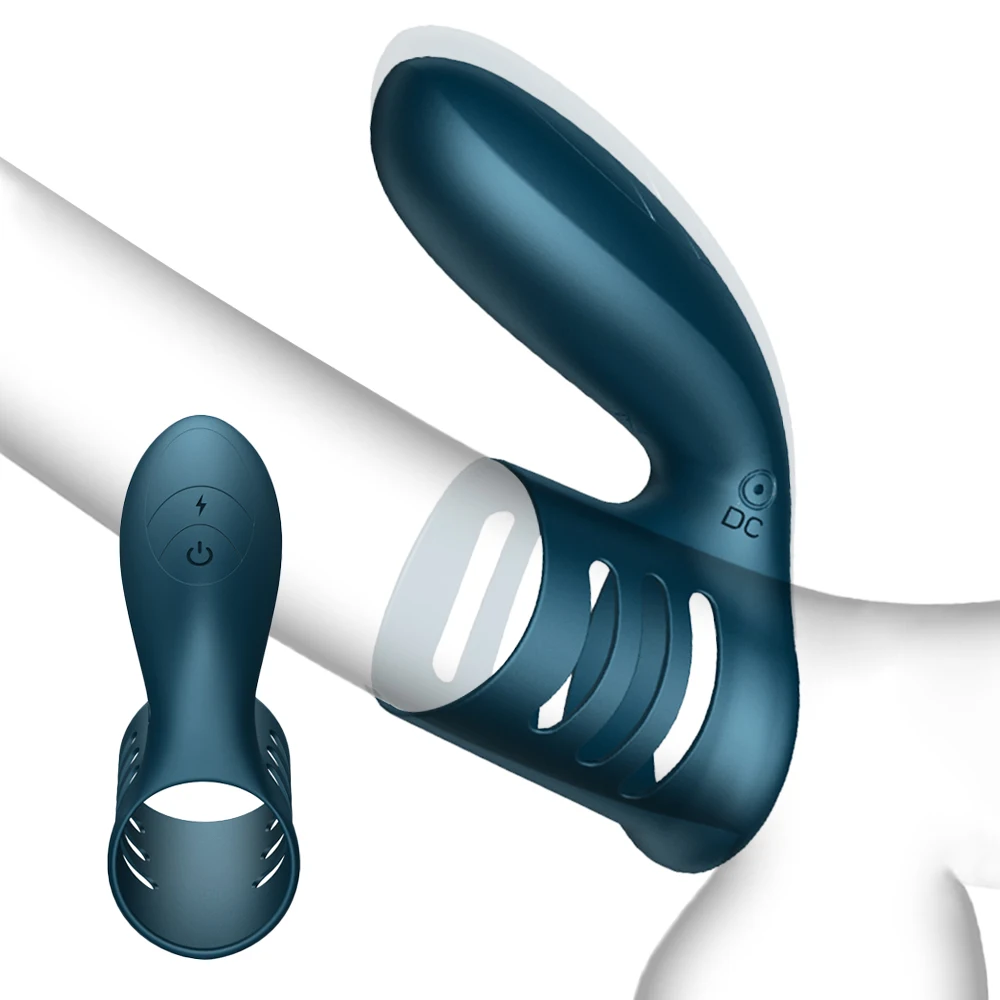 Мужские Кольца для пениса 7 режимов Вибрирующие задержки эякуляции Массажер секс