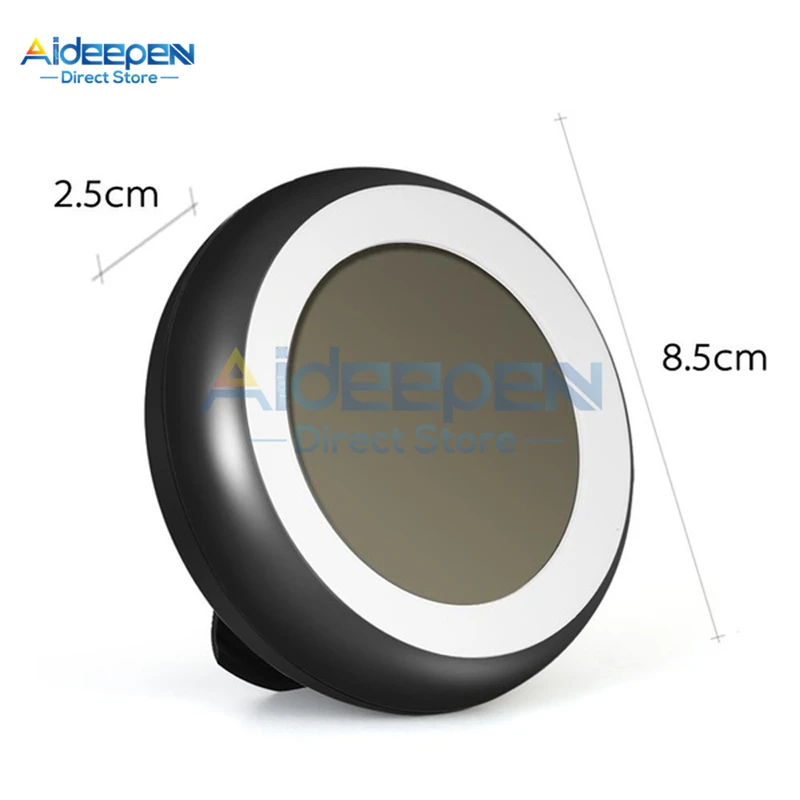 Цифровой термометр гигрометр с сенсорным ЖК экраном круглый цифровой измеритель