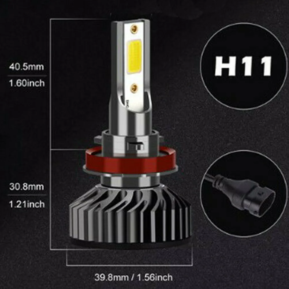 

For Nissan Altima 4x H9+H11 LED Headlight Kit Hi/Lo Beam Bulbs 6000K Bright