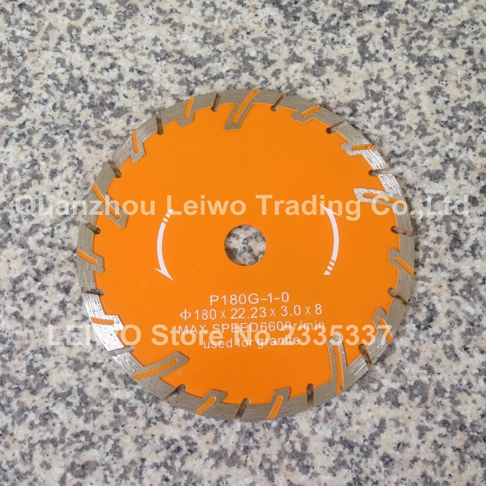 Защитное зубчатое лезвие 7 дюймов (180 мм) турбо алмазный режущий диск для