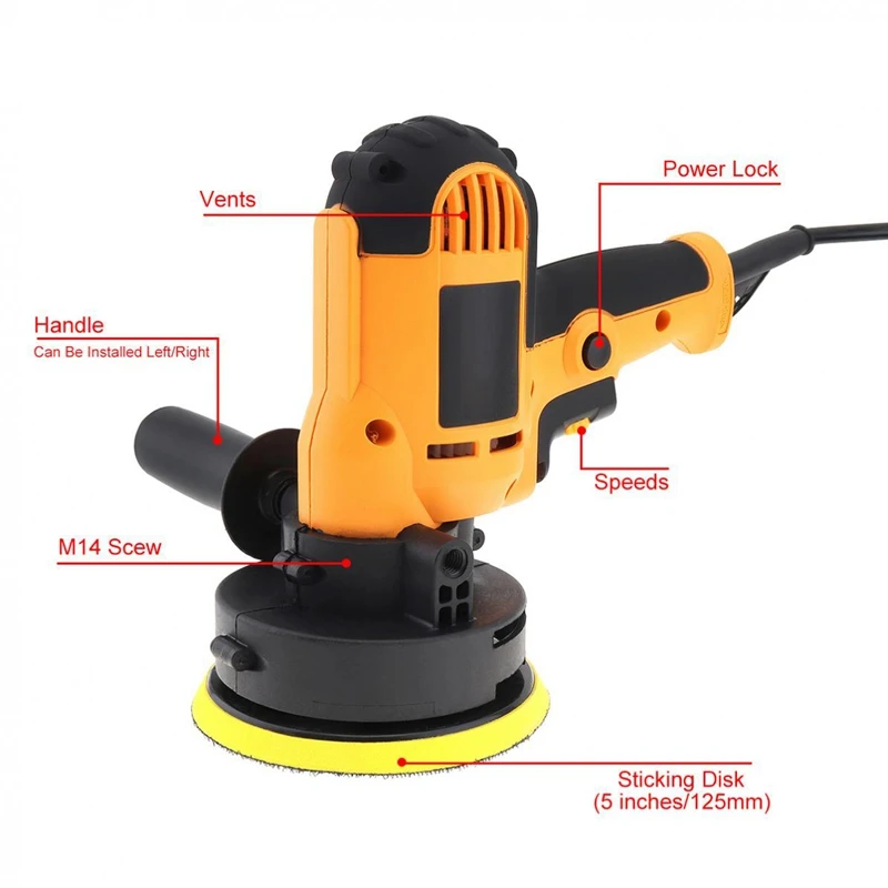700 Вт Электрический полировальный станок для полировки воском + набор
