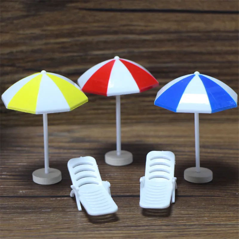 Мини Зонт Пляжный маленький 3 цвета 1 шт.|Статуэтки и миниатюры| |