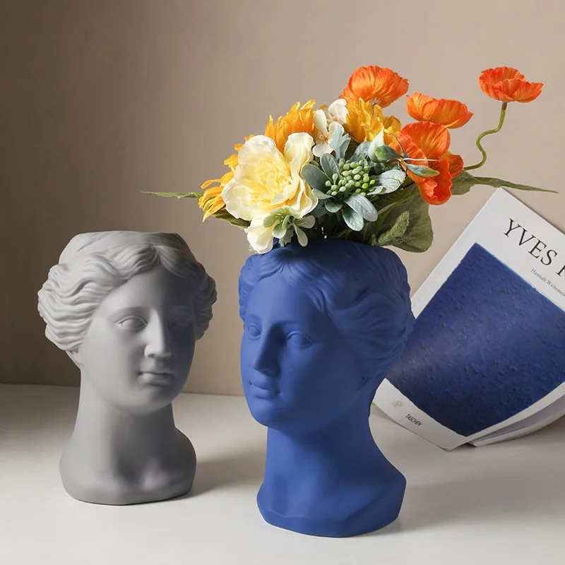 

Новая креативная Керамическая скульптура, модель венерины, украшения для гостиной, цветочные украшения в скандинавском стиле, домашние укр...