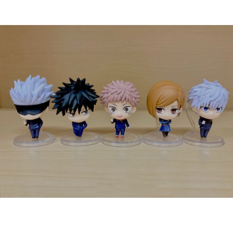 

5cm Q Ver. Anime Figure Jujutsu Kaisen Fushiguro Megumi PVC Model Toys Itadori Yuji Kugisaki Nobara Gojo Satoru Action Figures