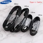 Оригинальный кабель Samsung TYPE-C 0,281,21,5 м, кабель для быстрой зарядки и передачи данных для samsung Galaxy S8 S9 Plus S10 Note 8 9 10 A3A5A7 2017