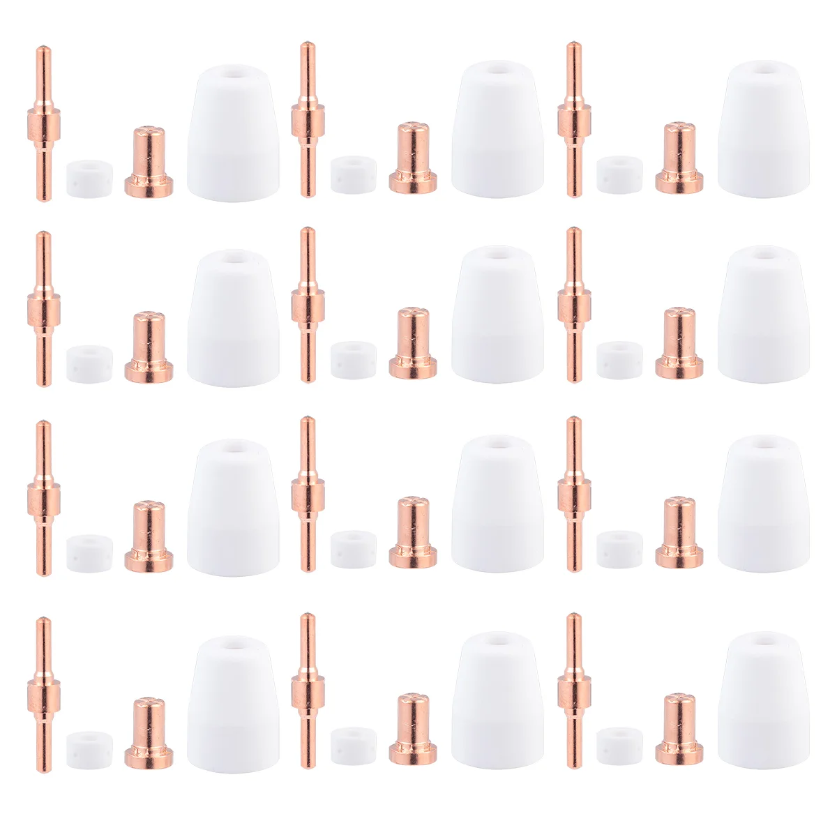 

65 шт. аксессуары для плазменной резки, сопло электрода, защитная сопла для резки шунтинга (разные цвета)