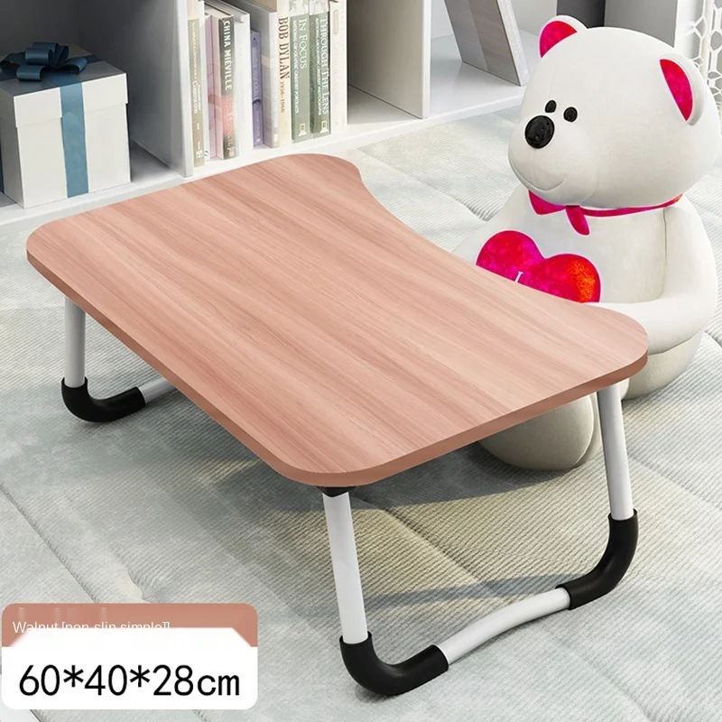 

Folding Laptop Table with Slot Hole Portable Laptop Desk for Bed Sofa Study Desk Bed Table escritorio