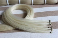 30 hanks natural white mongolia horsetail violin violacello bow hair free shipping violin partsaccesories