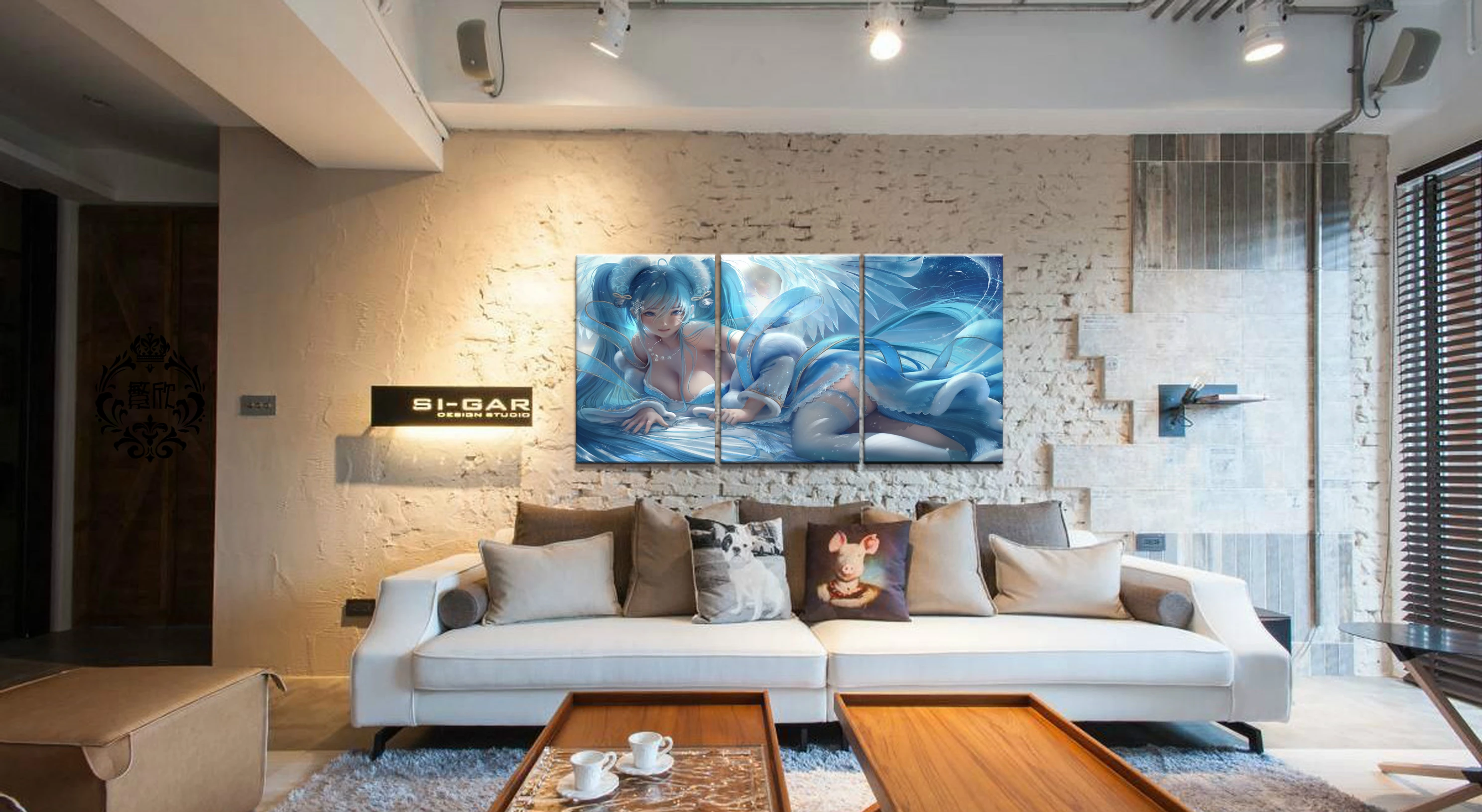 Home Decor Modular Canvas Picture 3 Piece Legends League Sexy Sona Painting Poster Wall For Wholesale | Дом и сад
