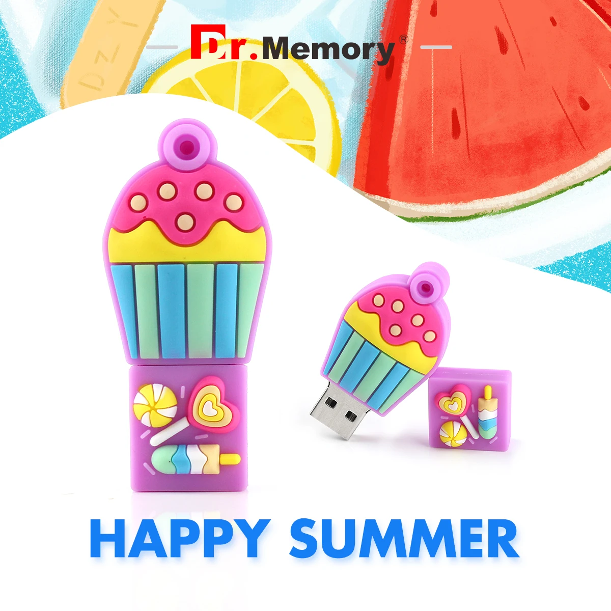 

Флеш-накопитель Dr.Memory 128 ГБ, флешка 4/8/16/32/64/128 ГБ, USB флеш-накопитель с мороженым, шнурок 64 ГБ, 32 ГБ, 16 ГБ, карта памяти, персонализированный U-диск