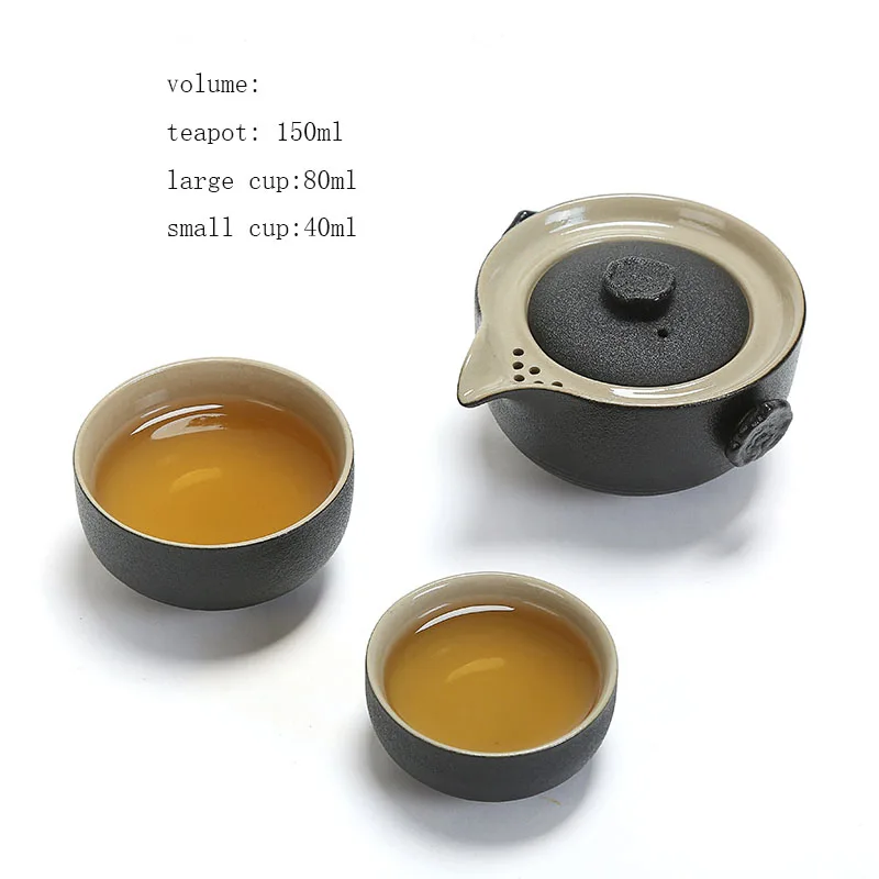 Женский чайный сервиз Набор тканевых чайных кружек портативный дорожный из