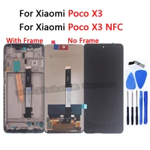 6.67 Original For Xiaomi Poco X3 M2007J20CG NFC LCD Display Touch Screen Digitizer Assembly For Xiaomi Poco X3 LCD Phone Parts