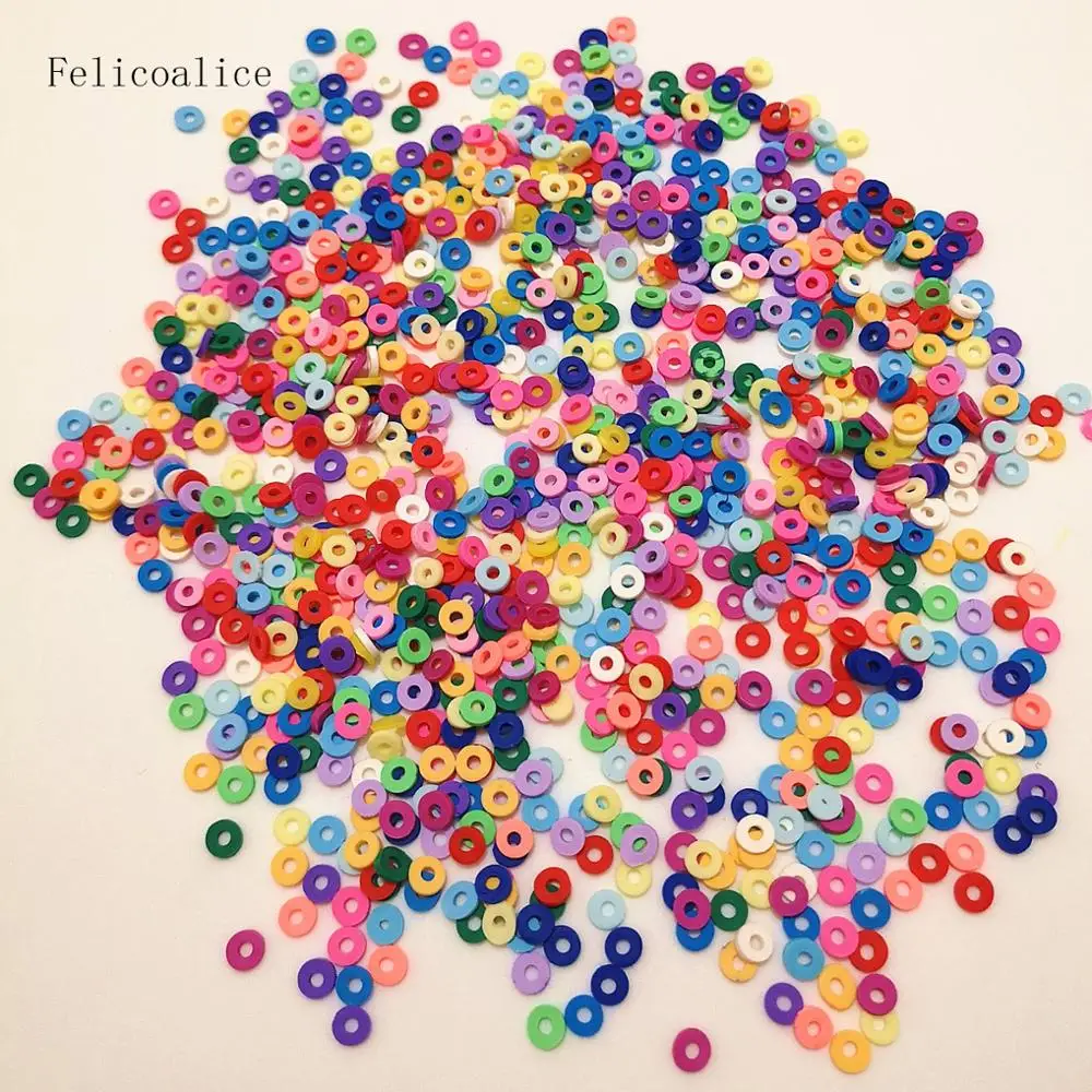 Полимерная посыпка для горячей глины поделок круглые 5 мм мягкие глиняные