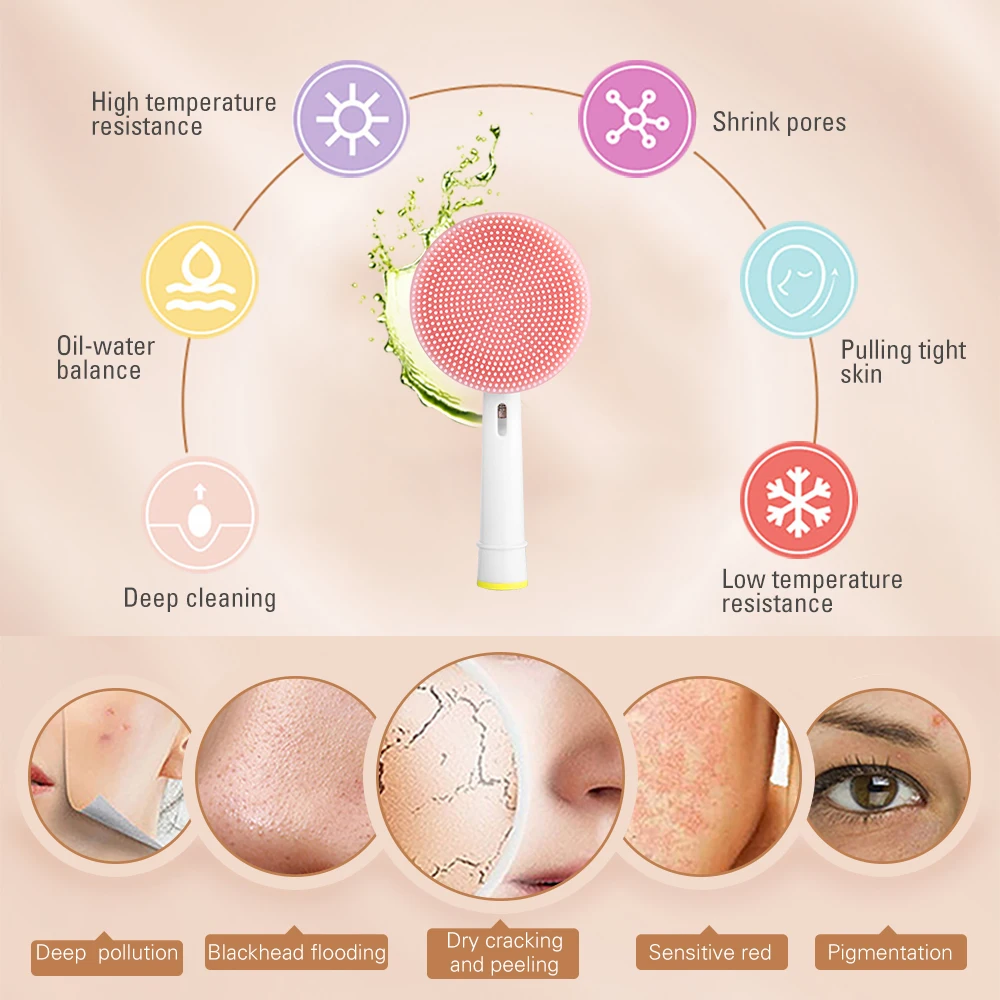 Массажер для лица и Очищающая головка подходит электрической зубной щетки Oral B