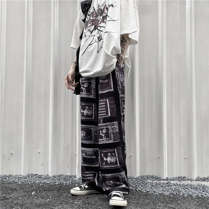 

HOUZHOU Vintage Hip Hop Harem Pants Harajuku Gothic Joggers Women Oversize Trousers Korean Style Kpop Grunge Pants Streetwear