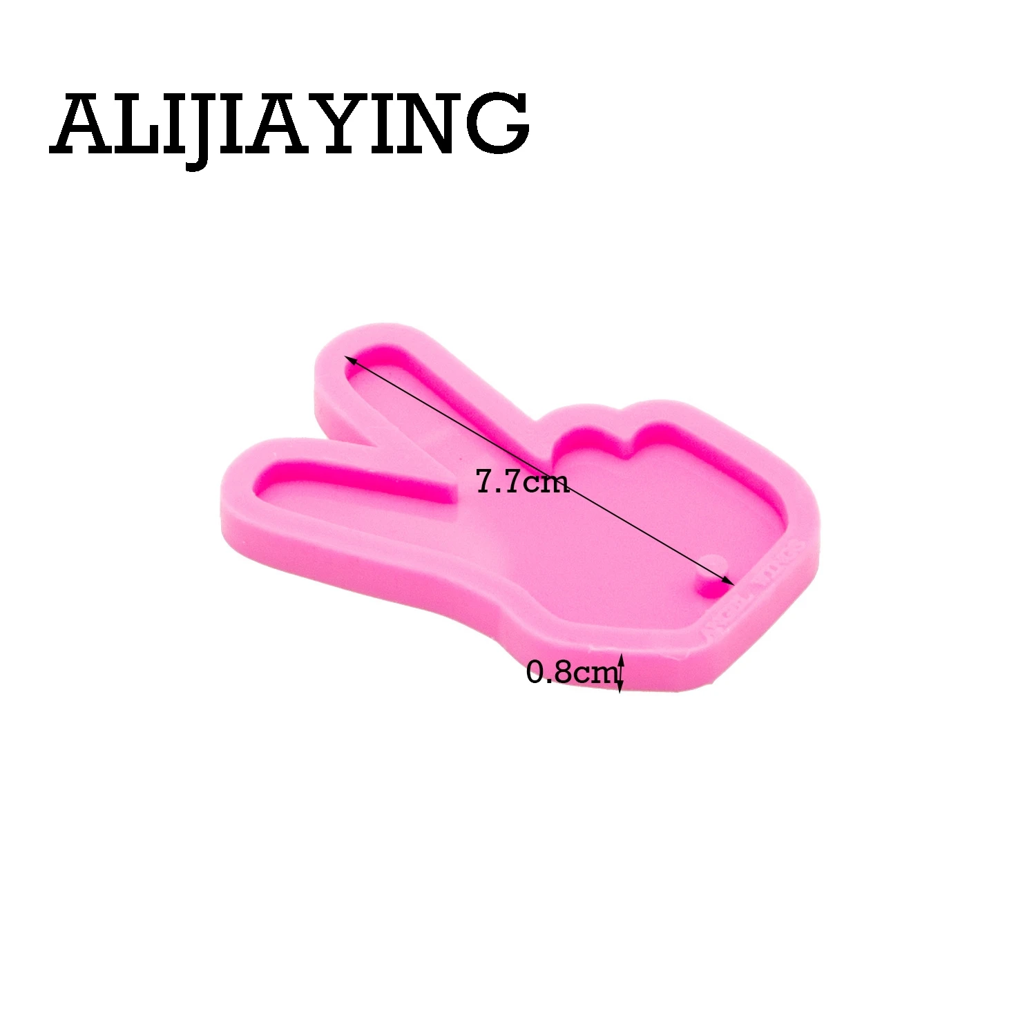 DY0118 DIY Shiny hand Key ring decoration molds keychain silicone epoxy resin not sticky | Дом и сад