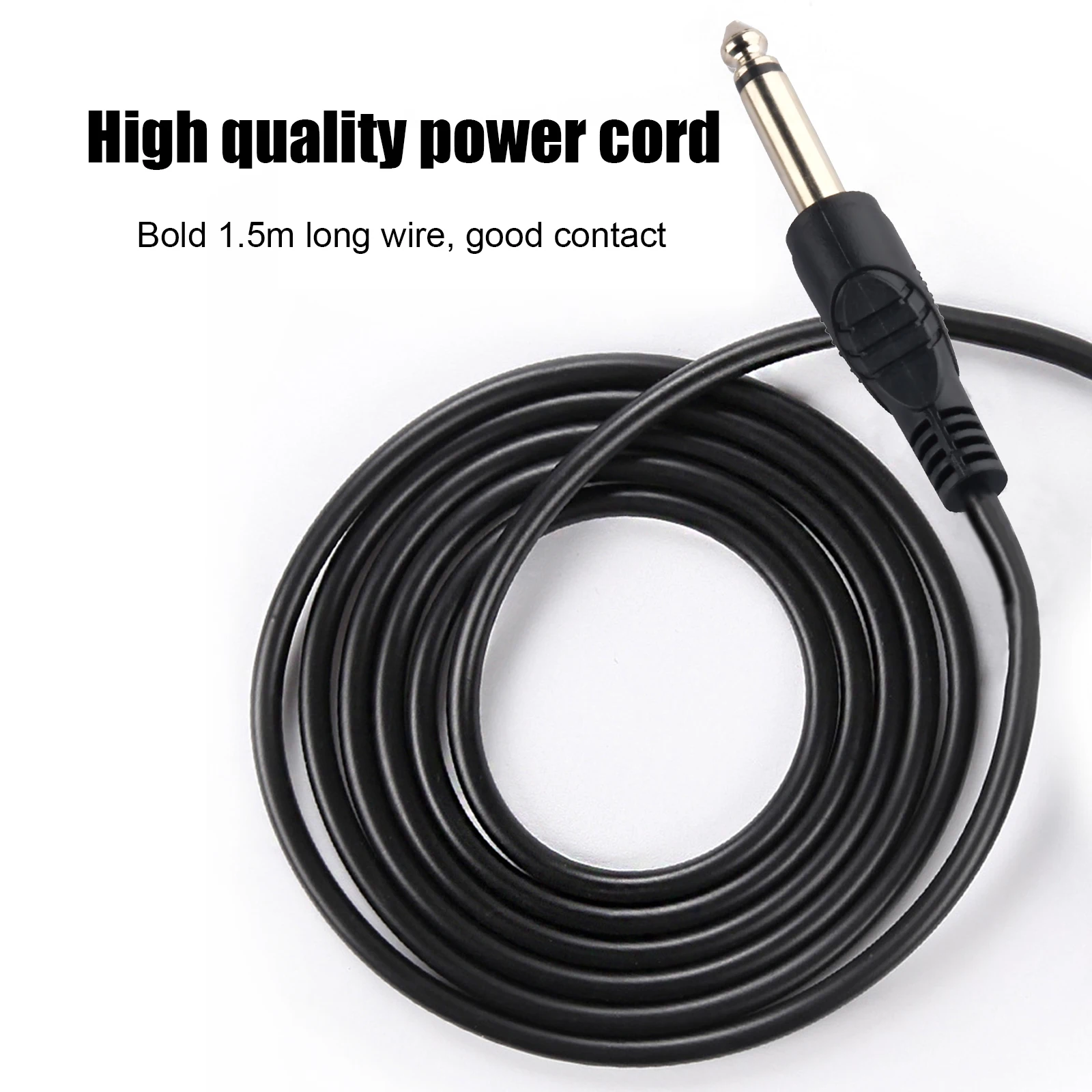 

Black Plastic Tattoo Foot Pedal Switch Pedal Compact Tattoo Machine Accessory Anti Slip with Power Cord Foot Tattoos Pedal Tools