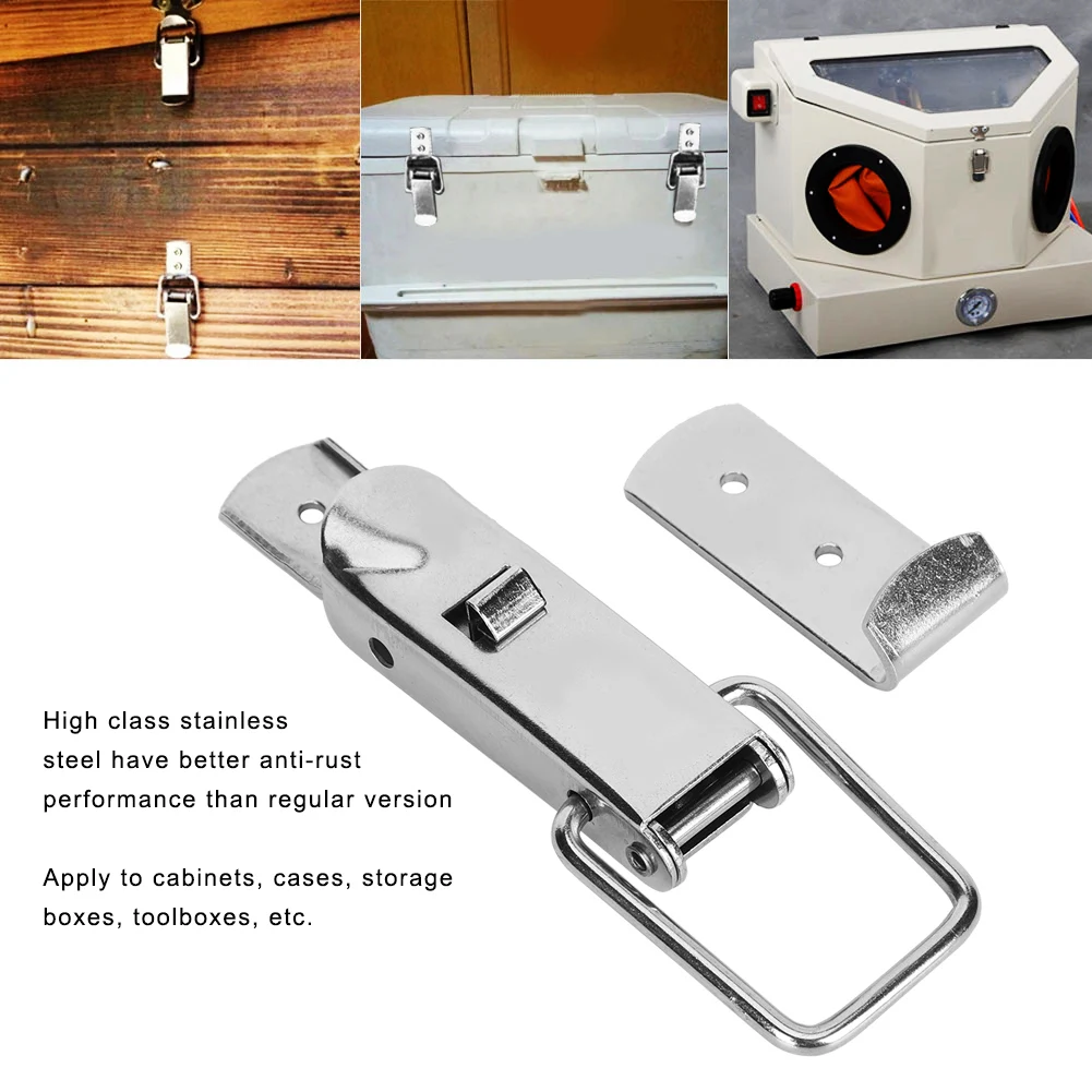 Засов для шкафа защелка самоблокирующаяся нержавеющая сталь чехла ящика двери