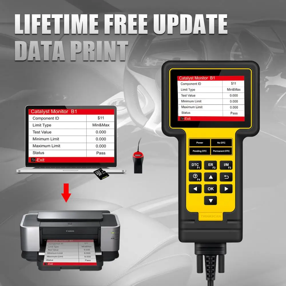 Thinkcar Thinkscan 600 ABS/SRS OBD2 сканер TS600 oil/TPMS/EPB сброс OBDII считыватель кодов PK CR619