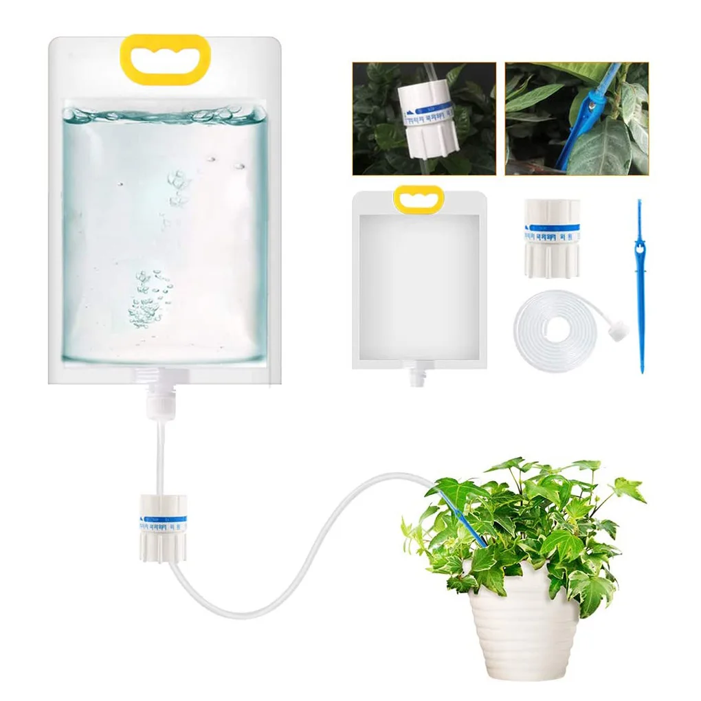 

3.5L Plant Irrigation Bag Automatic Watering Bag Adjustable Garden Pots Drip Needle Device Potted Plant Automatic Watering Set