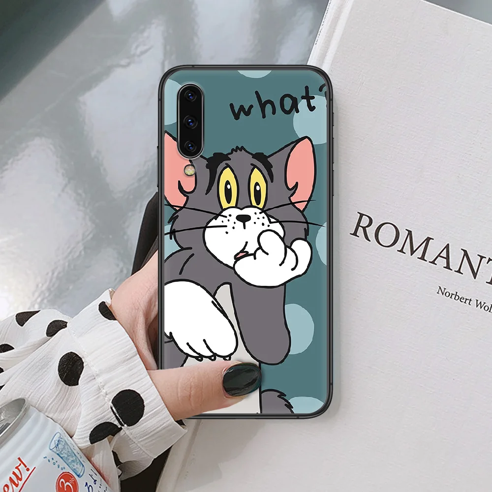 

Cartoon Cat Tom and mouse Jerry Phone Case For Samsung Galaxy A 3 5 7 8 10 20 20E 21S 30 30S 40 50 51 70 71 Black black Etui 3D