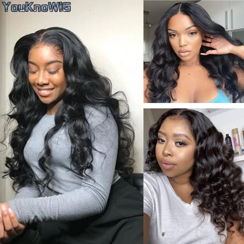 

Loose Wave Wig Lace Frontal Human Hair Wig Brazilian Remy Hair Wigs 13x5x1 T Lace Front Wig Pre-Plucked With Baby Hair YouKnoWIG
