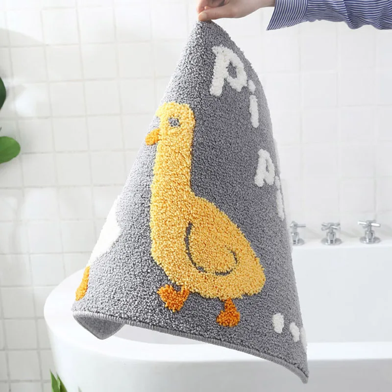 Коврик для ванной с изображением утки Нескользящий Впитывающий очень мягкий