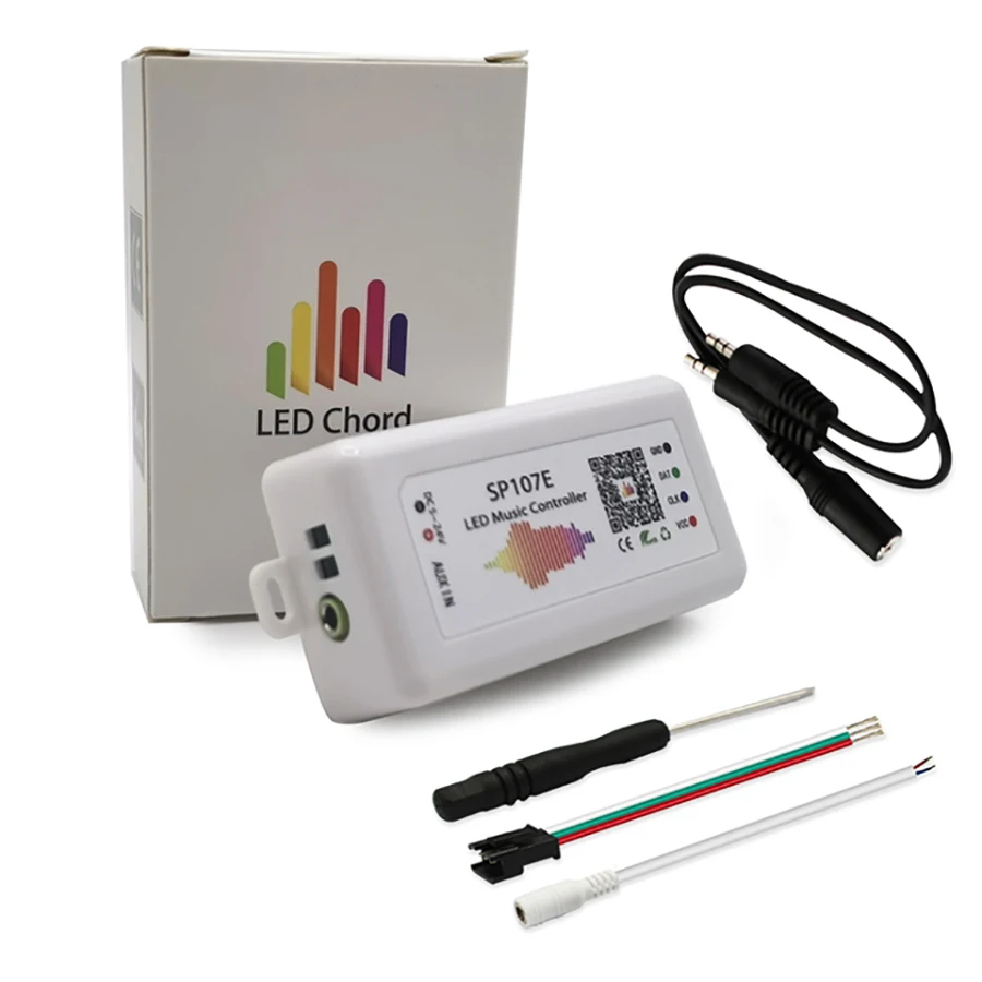 Полноцветный светодиодный музыкальный контроллер SP107E совместимый с Bluetooth