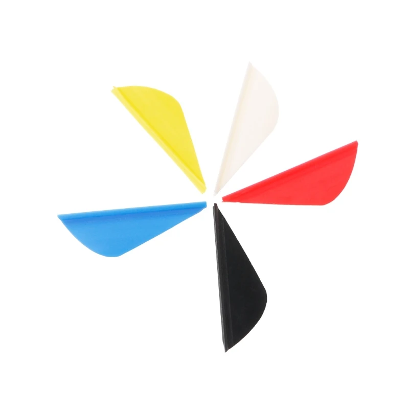 50 шт. 2 дюймов стрельба из лука стрелка перо пластиковые лопасти оперение