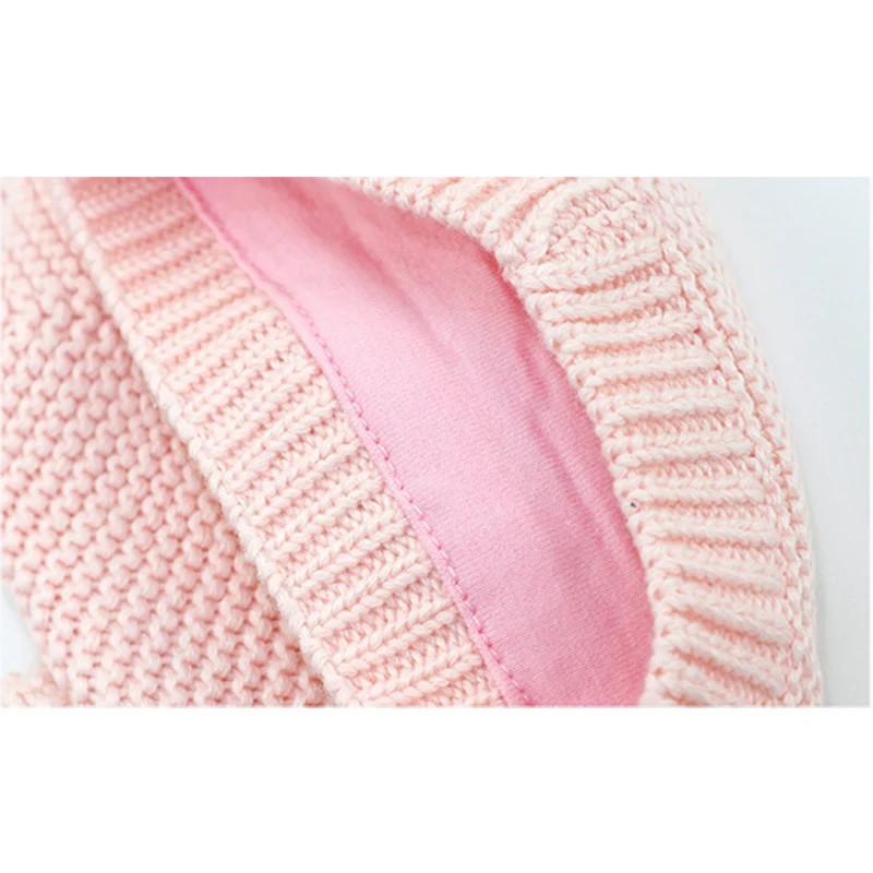 Шапочка для маленьких девочек и мальчиков зимняя шапка Осенняя вязаная теплая