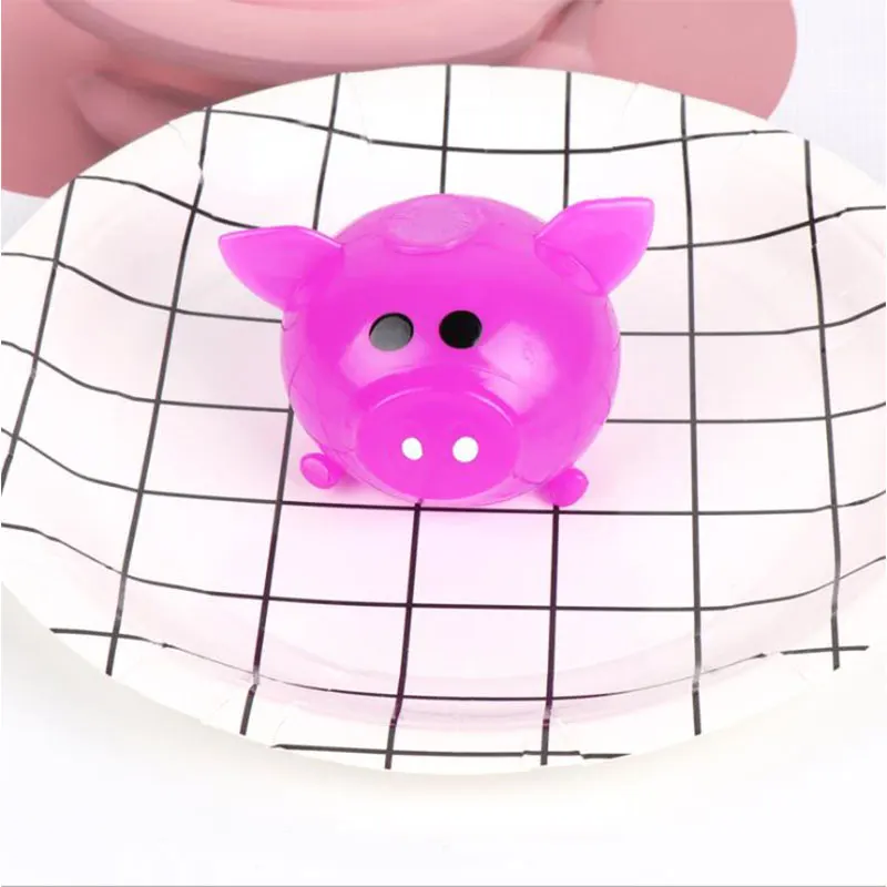 

Stress Relief Decor Pig Cute Anti Stress Splat Water Pig Ball Vent Toy Venting Sticky squeeze toy children Gags Toy