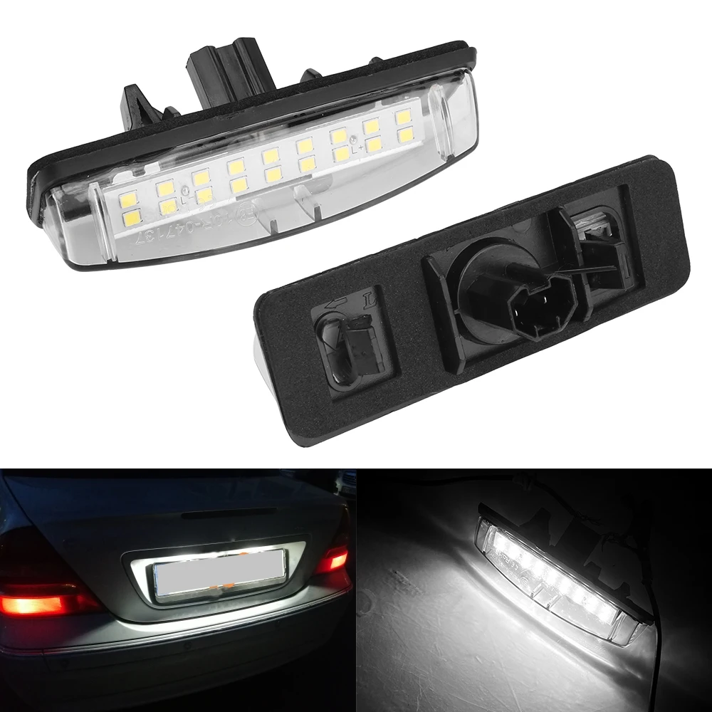 

For MITSUBISHI Colt plus Grandis 2003~ LED License Plate Lights 2Pcs CANBUS No Error Car Number Lamp