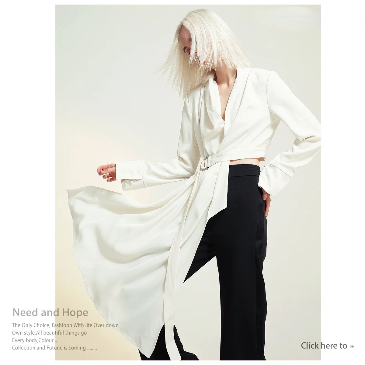 

French Niche Design Shirt Romantic White Stitching Personality Cut Irregular Street Fashion Lapel Jacket 2022 Spring Women