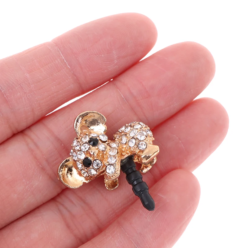 2020 1 шт Аксессуары для мобильных телефонов милые наушники Koala дизайн Пылезащитная