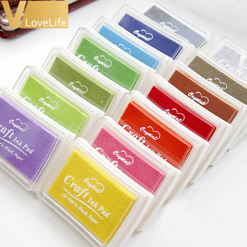 Симпатичные резиновые штампы Крафт чернильные масляный отпечаток пальца бумага